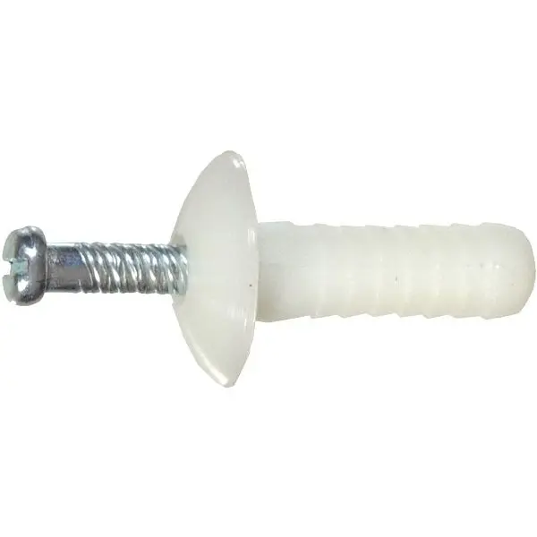 HILLMAN 1/4 Inch x 1-1/2 Inch Nylon Truss Hammer Drive Toggle Bolt, 100 pieces, 370558