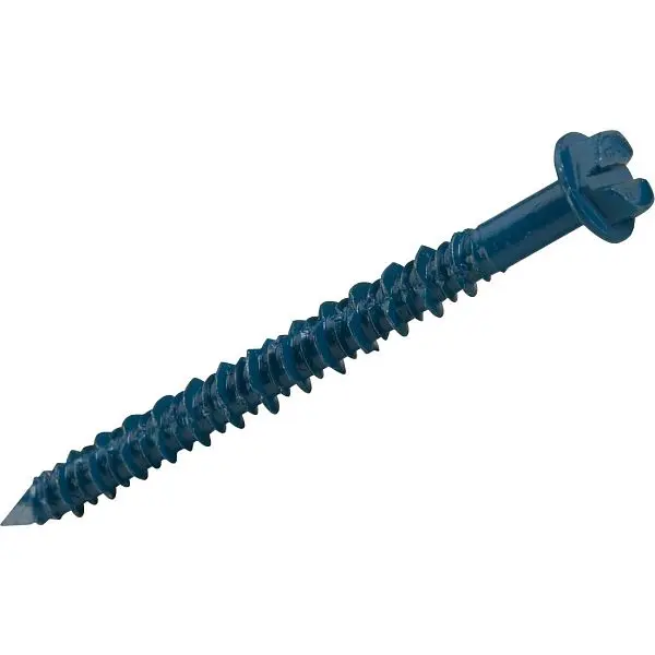 HILLMAN 1/4 Inch x 3-1/4 Inch Hex Sealing Washer Tapper Concrete Cap Screw Anchor, 100 pieces, 375297
