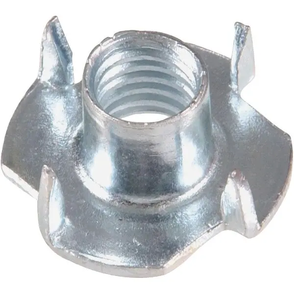 HILLMAN 3/8 Inch 16 tpi Pronged Tee Hex Nuts, 2 pieces, 8993