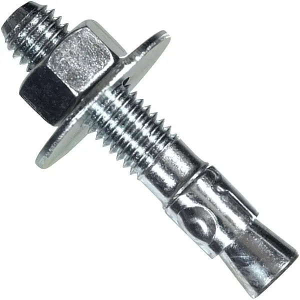 HILLMAN Power Stud 1/2 Inch x 4-1/4 Inch Zinc-Plated Mini Wedge Anchor, 10 pieces, 370989