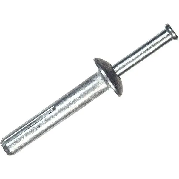HILLMAN Sustainable 1/4 Inch x 3/4 Inch Hammer Drive Plastic Anchor, 100 pieces, 372053