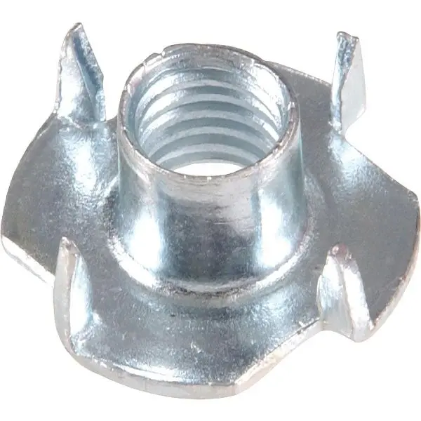 HILLMAN #10 24 tpi Pronged Reducing Tee Threaded Nuts, 4 pieces, 6263