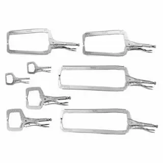 Irwin Original Original™ Locking Clamp 8 Pieces Set, 1-1/2 to 2-5/8 Throat Depth, 8107ZR Irwin Tools
