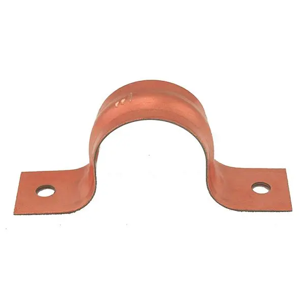 Jones Biodegradable Stephens 2" CTS Pipe Strap, Two-Hole, Copper Clad, Carton 100, H15200 Jones Stephens