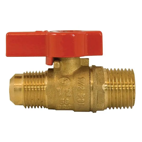 Jones Certified Stephens 1/2" FLARE x 1/2" MIP Brass Gas Ball Check Valve, B67104 Jones Stephens