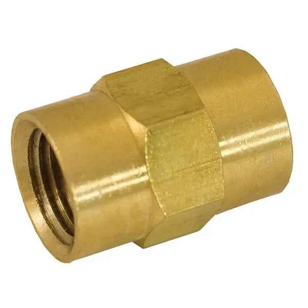 Jones Classic Stephens 1/4" Yellow Brass Coupling, P10034 Jones Stephens