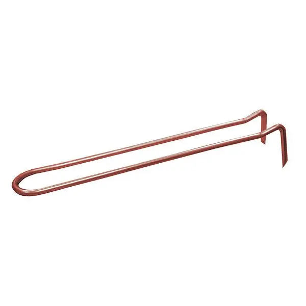 Jones Corrosion-Resistant Stephens 2" x 8" Pipe Hook, Copper Clad, Carton 50, H11208 Jones Stephens