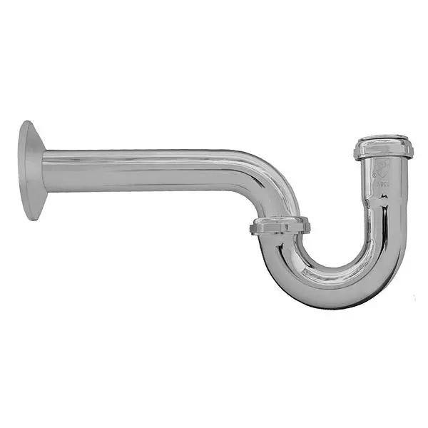 Jones CSA-Approved Stephens 1-1/2" Chrome Plated Brass P-Trap Shallow Escutcheon Less Cleanout 20 Gauge, P38008 Jones...