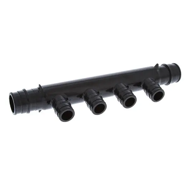 Jones CSA-Approved Stephens 3/4" F1960 Poly PEX Manifold, 4-Port Open Configuration, F76006 Jones Stephens