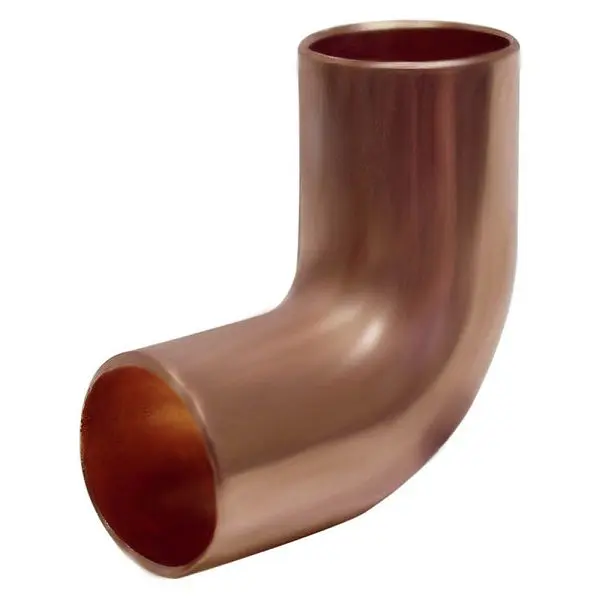 Jones Distinctive Stephens 2" 90° Wrot/ACR Solder Joint Electrolytic Copper Long Turn Street Ell, C75411 Jones Stephens