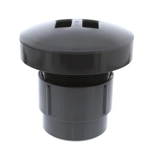 Jones Durable Stephens 3" x 4" PVC LevelBest Pipe Fit Cleanout 3" Polymer Spud and 6" Nickel Bronze Ro...
