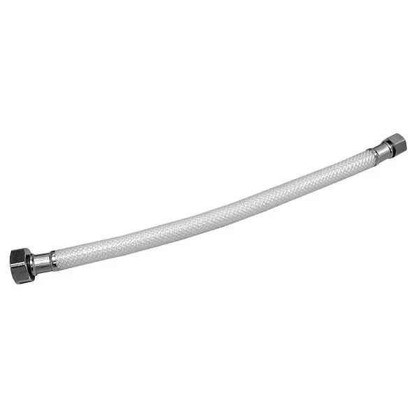 Jones Easy Stephens 1/2" x 1/2" OD x FIP Braided Nylon Faucet Connector 16" Length, S04406 Jones Stephens