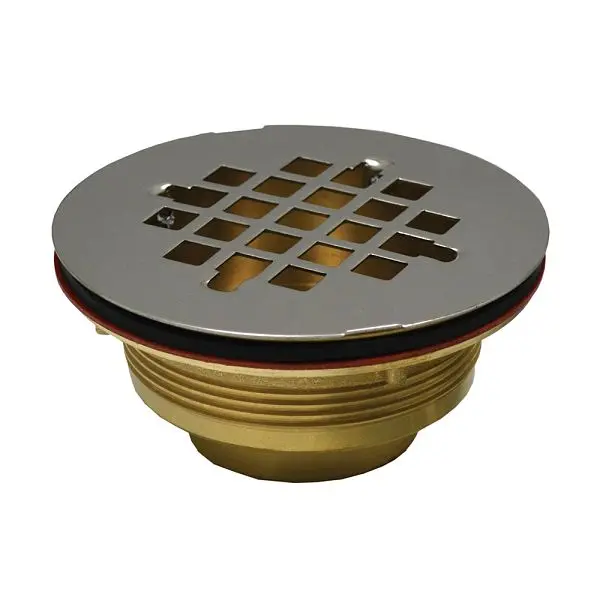 Jones Easy-Install Stephens 1-1/2" IPS Shower Stall Drain Stainless Spring Steel Strainer, D40104 Jones Stephens