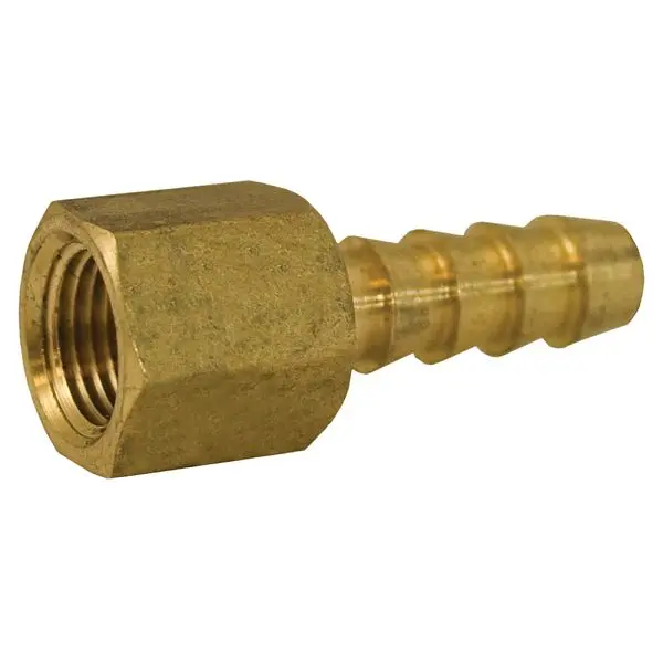 Jones Easy-Install Stephens 1/4" x 1/8" Brass Hose Barb To Female Pipe, G26042 Jones Stephens