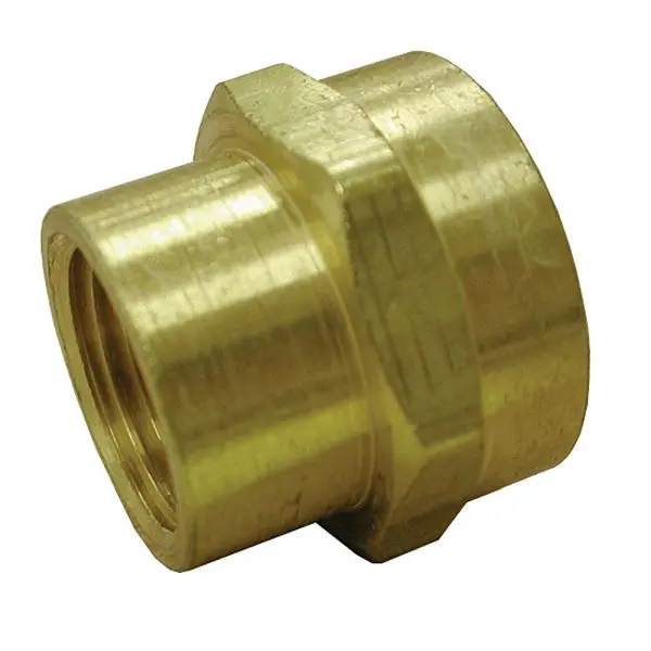 Jones Easy-Install Stephens 3/4" x 3/4" Bronze Garden Hose Fitting, Female Hose To Female Pipe, Lead Free, G2012...