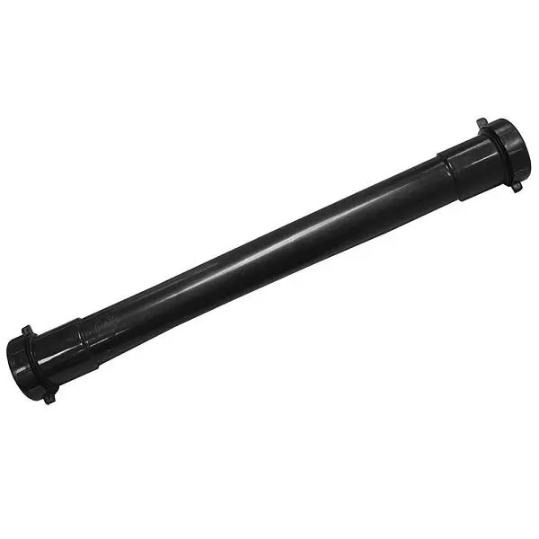 Jones Elite Stephens 1-1/2" x 16" Black Polypropylene Slip Joint Extension Tube, P39018 Jones Stephens