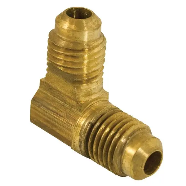 Jones Enhanced Stephens 3/8" 90° Brass Flare Threaded Elbow, F40079 Jones Stephens