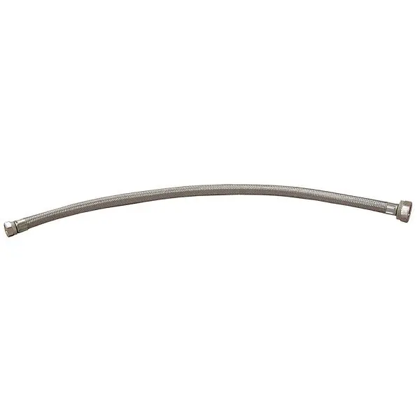 Jones Environmentally-Safe Stephens 1/2" x 1/2" FIP x FIP Flexible Stainless Steel Faucet Connector 16" Len...