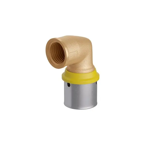 Jones Environmentally-Safe Stephens 32 mm (1" eq.) x 1" FPT PEXALGAS™ 90° Elbow, PFPT932G Jones Stephens