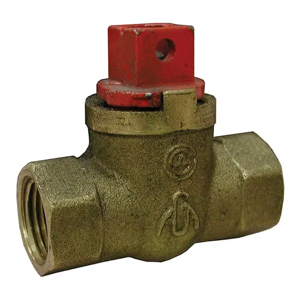 Jones Environmentally-Safe Stephens 3/4" FIP Brass Gas Ball Valve, Square Head, B66075 Jones Stephens