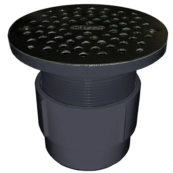 Jones Environmentally-Safe Stephens 3" x 4" PVC Pipe Fit Drain Base 3-1/2" Acetal Spud and 6" Chrome P...