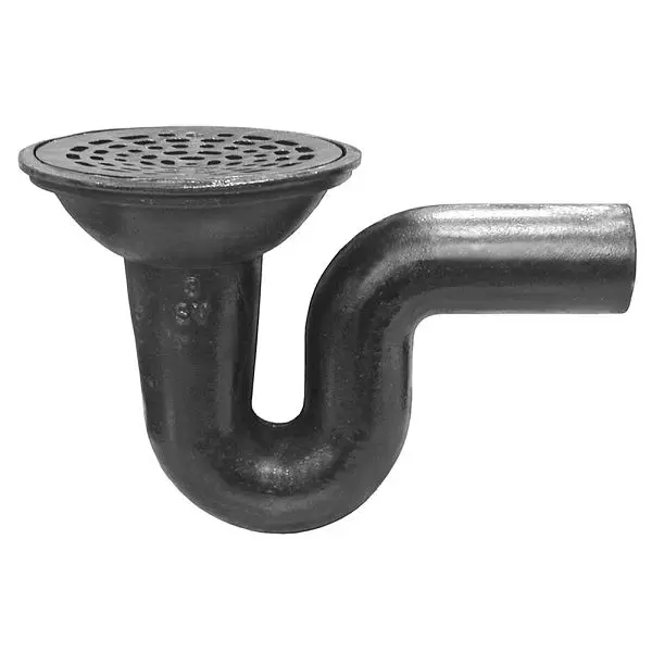 Jones Environmentally-Safe Stephens 3" Des Moines Pattern Floor Drain Trap, D71003 Jones Stephens