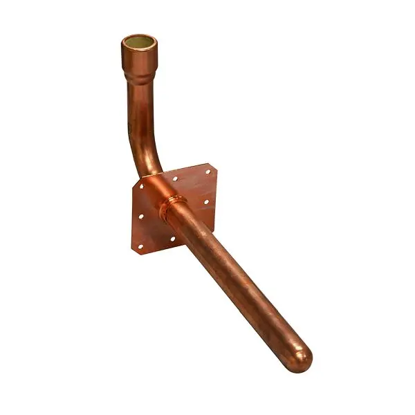 Jones Ergonomic Stephens ½" CPVC Socket Stub Out Elbow Square Mounting Flange, 3-1/2" x 8", S73005 Jones S...