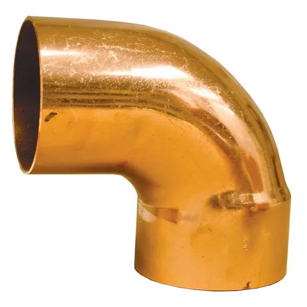 Jones Extra-Strong Stephens 1-1/2" 90° Wrot/ACR Solder Joint Copper Short Turn Street, C75384 Jones Stephens