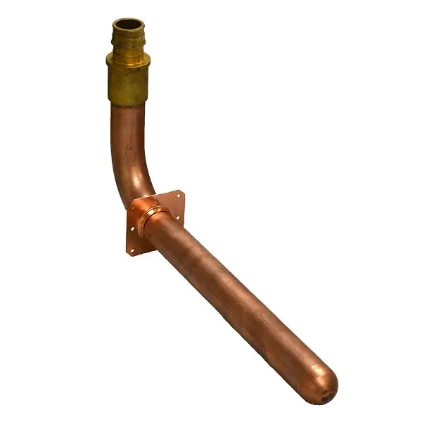 Jones First-Rate Stephens 1" Cold Expansion PEX (F1960) Stub Out Elbow Square Mounting Flange, 6" x 12", S7...