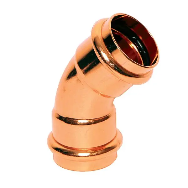 Jones First-Rate Stephens 2" x 2" Copper Press 45° Elbow, C77049 Jones Stephens