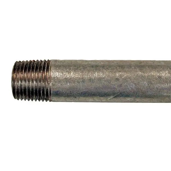 Jones Stephens 3/8" x 48" Ready Cut Pipe Galvanized, 301G0348