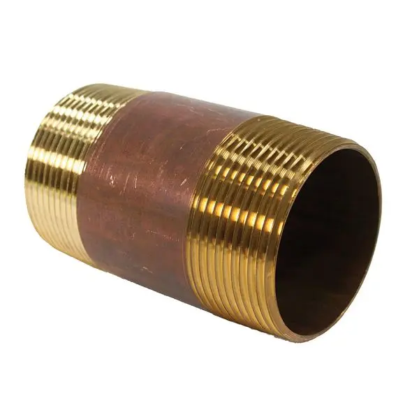 Jones Stephens 3" x 3-1/2" Red Brass Pipe Pipe Connector, Lead Free, N31005