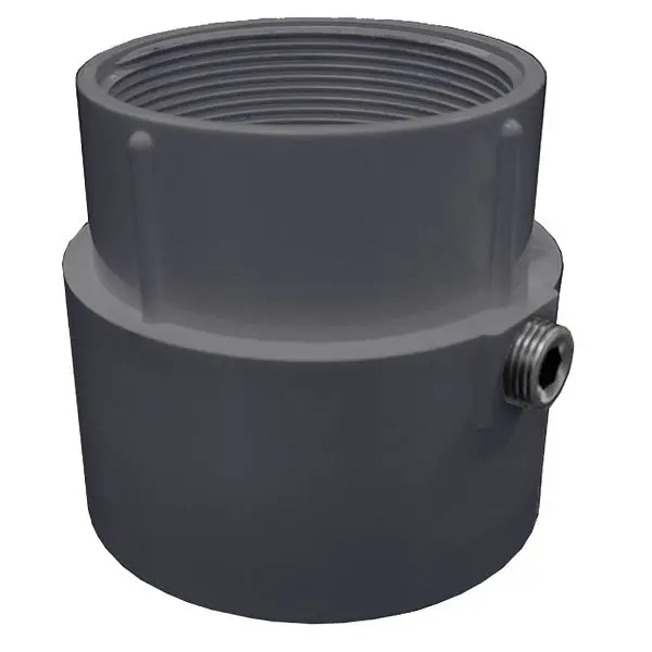 Jones Stephens 3" x 4" PVC Pipe Fit Drain Base, 3-1/2" Spud, D52400