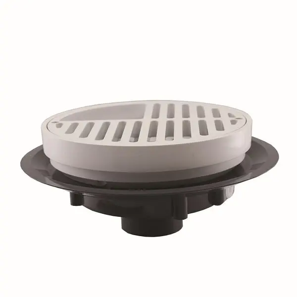 Jones Stephens 3" Heavy Duty Traffic PVC Floor Drain Three-Quarter Plastic Grate and Ring, D50184