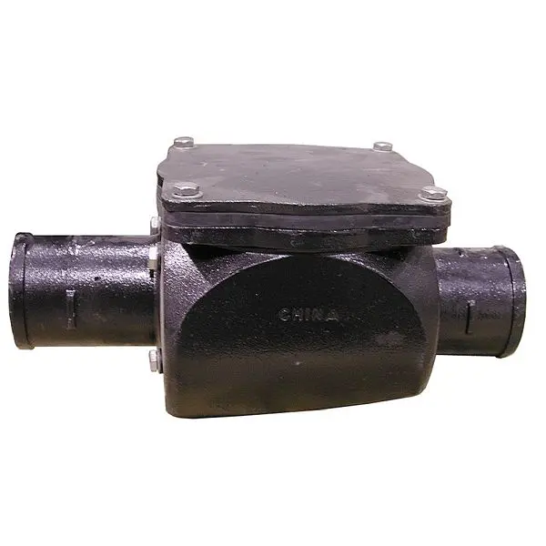 Jones Stephens 3" No Hub Cast Ductile Iron Backwater Relief Valve - 11-3/4" Length, B01003