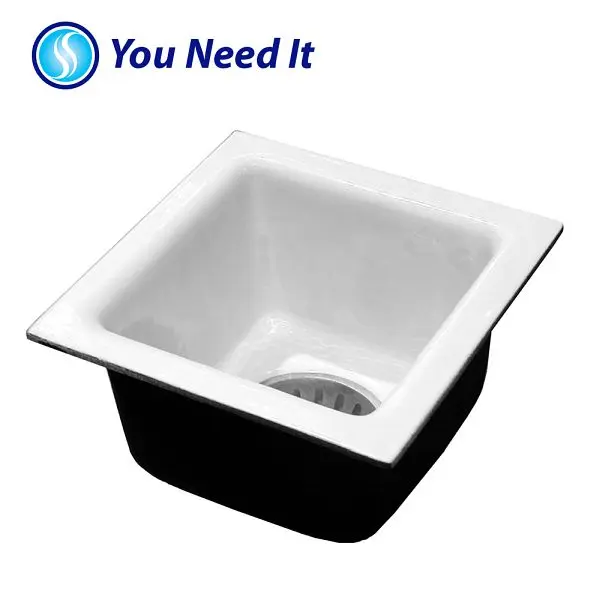 Jones Stephens 3" No Hub Porcelain Coated Floor Sink, 6" Deep, S55113