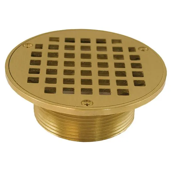Jones Stephens 3" IPS Metal Spud 5" Sleek Naval Brass Round Strainer, D60956
