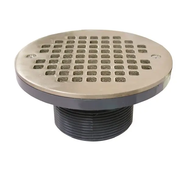 Jones Stephens 3" IPS PVC Spud 6" Nickel Bronze Strainer, D56405