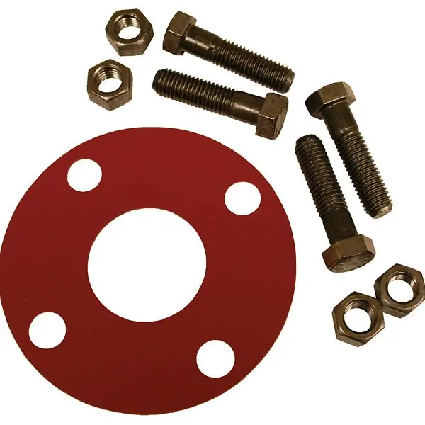 Jones Stephens 3" Red Rubber Full Face Ginquireet Kit, 5/8" x 3" Bolt Size, G51103