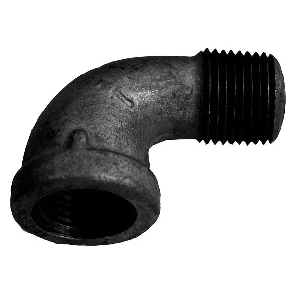 Jones Stephens 3" Street 90° Threaded Elbow Midnight Black, B2540650