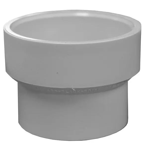 Jones Stephens 4" x 2" PVC Cherry Reducer Coupling, PFC142
