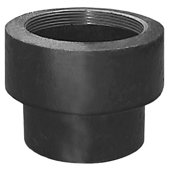 Jones Stephens 4" x 3-1/2" IPS Cast Wrought Iron No Hub Base - 4-1/4" Height, D63350