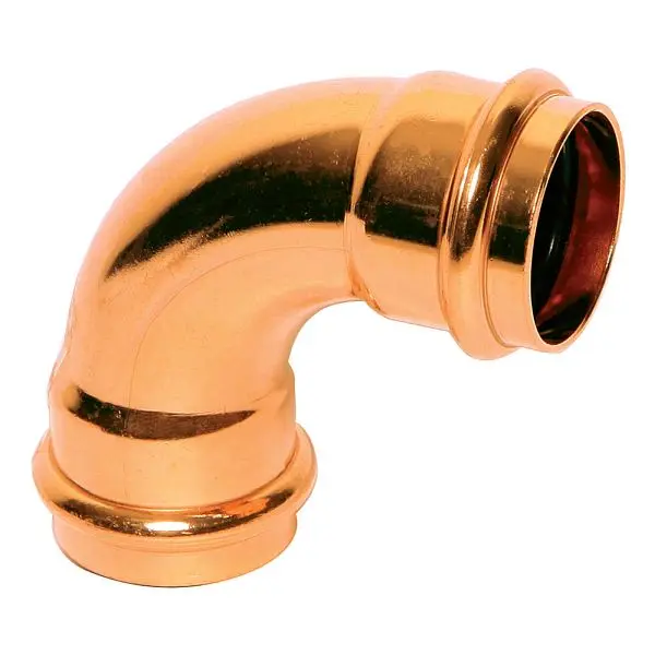Jones Stephens 4" x 4" Copper Press 90° Socket Weld Elbow, C77070