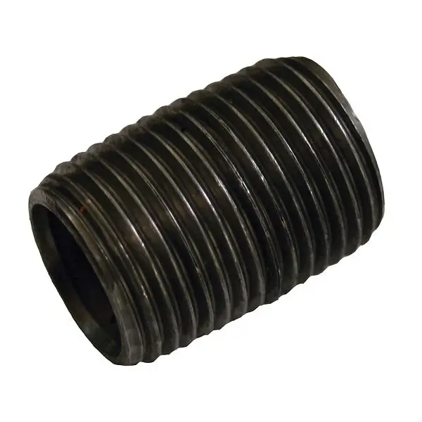 Jones Stephens 4" x Close Pipe Nipple Black, 34000