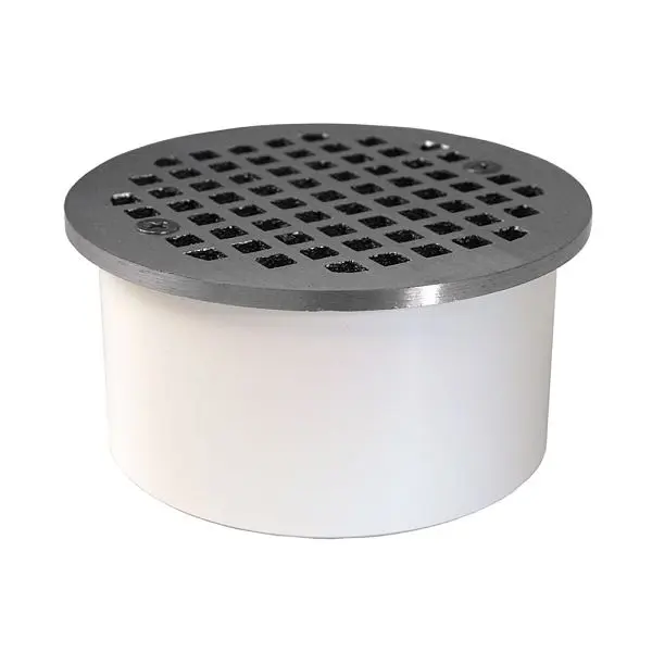 Jones Stephens 4" PVC Inside Pipe Fit Drain 4-1/2" Chrome Plated Round Strainer, D60141