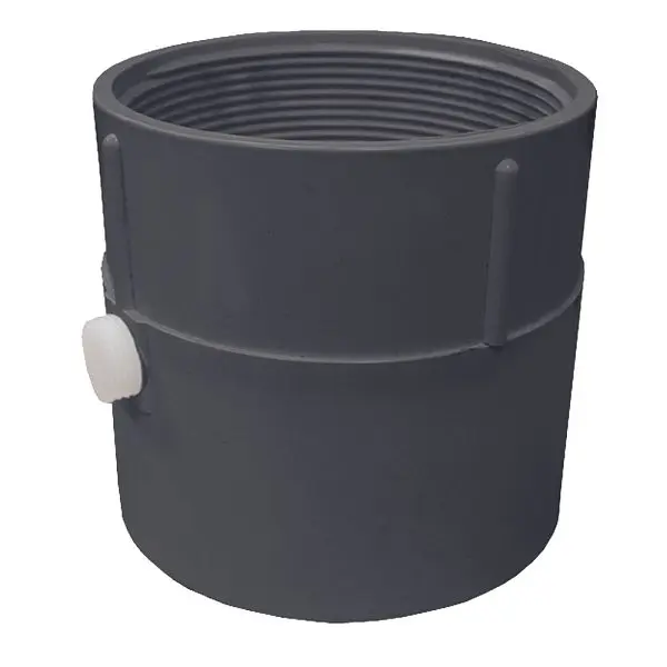 Jones Stephens 4" PVC Pipe Fit Drain Base Primer Tap, 4" Spud, D52453