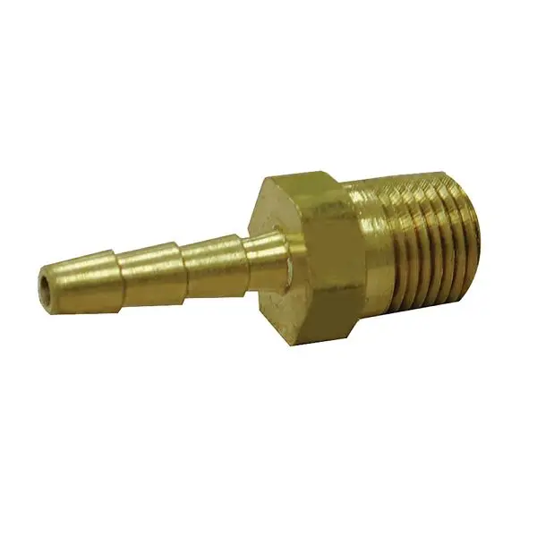 Jones Stephens 5/16" x 1/4" Brass Hose Barb To Male Pipe, G25054