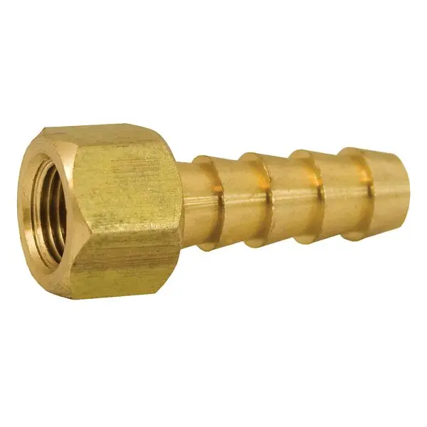 Jones Stephens 5/16" x 3/8" Brass Alloy Hose Barb To Female Pipe, G26056