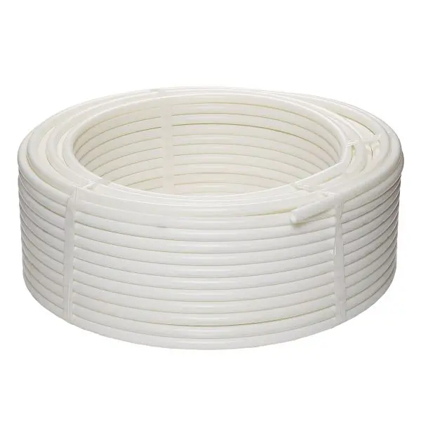 Jones Stephens 5/8" x 100' White PEX- Oxygen Barrier Pipe, Coil, F76823