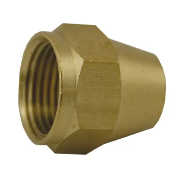 Jones Stephens 5/8" Brass Short Flare Nut, F40006